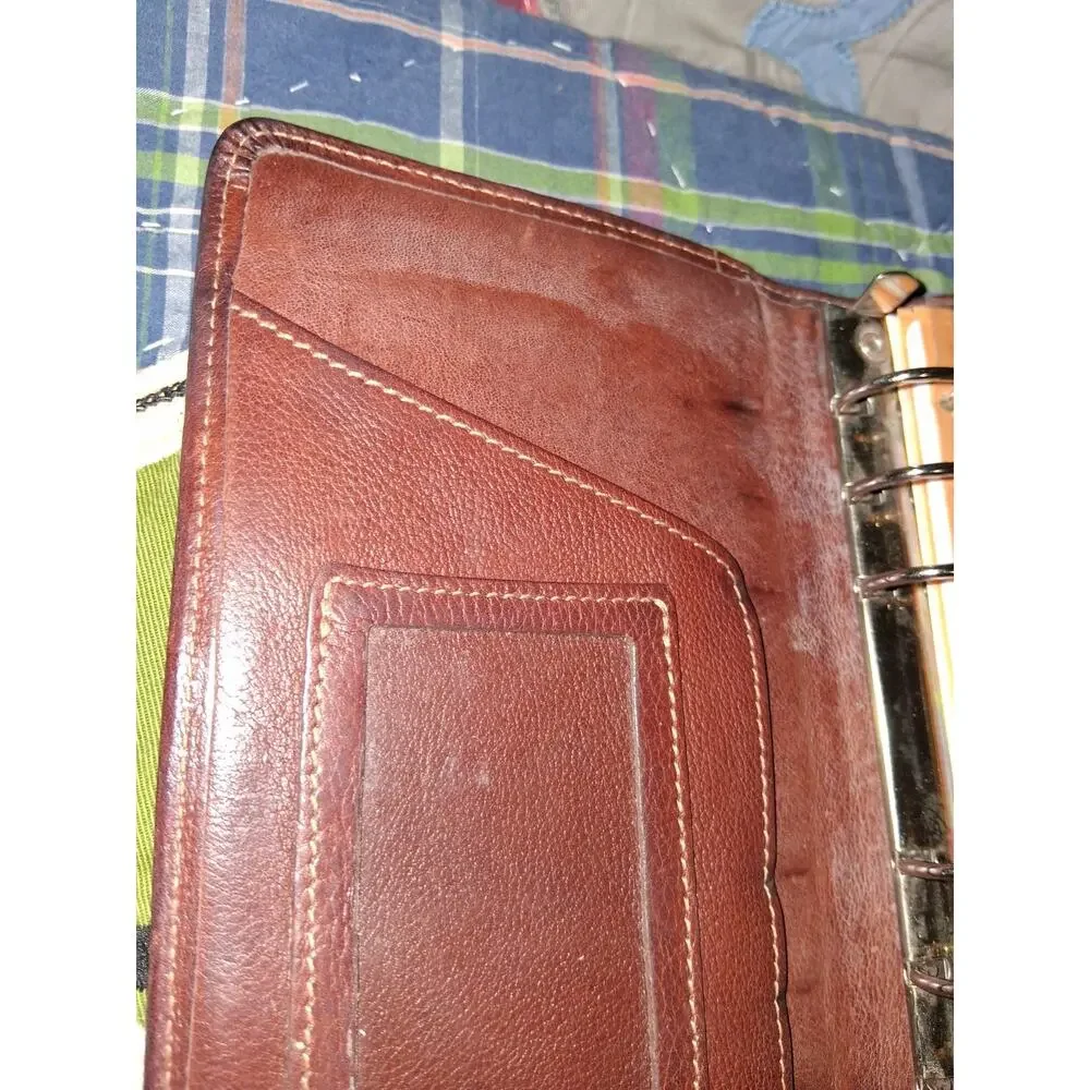 VTG Ghurka Original Collection Leather Agenda Ring Binder Organizer Planner...